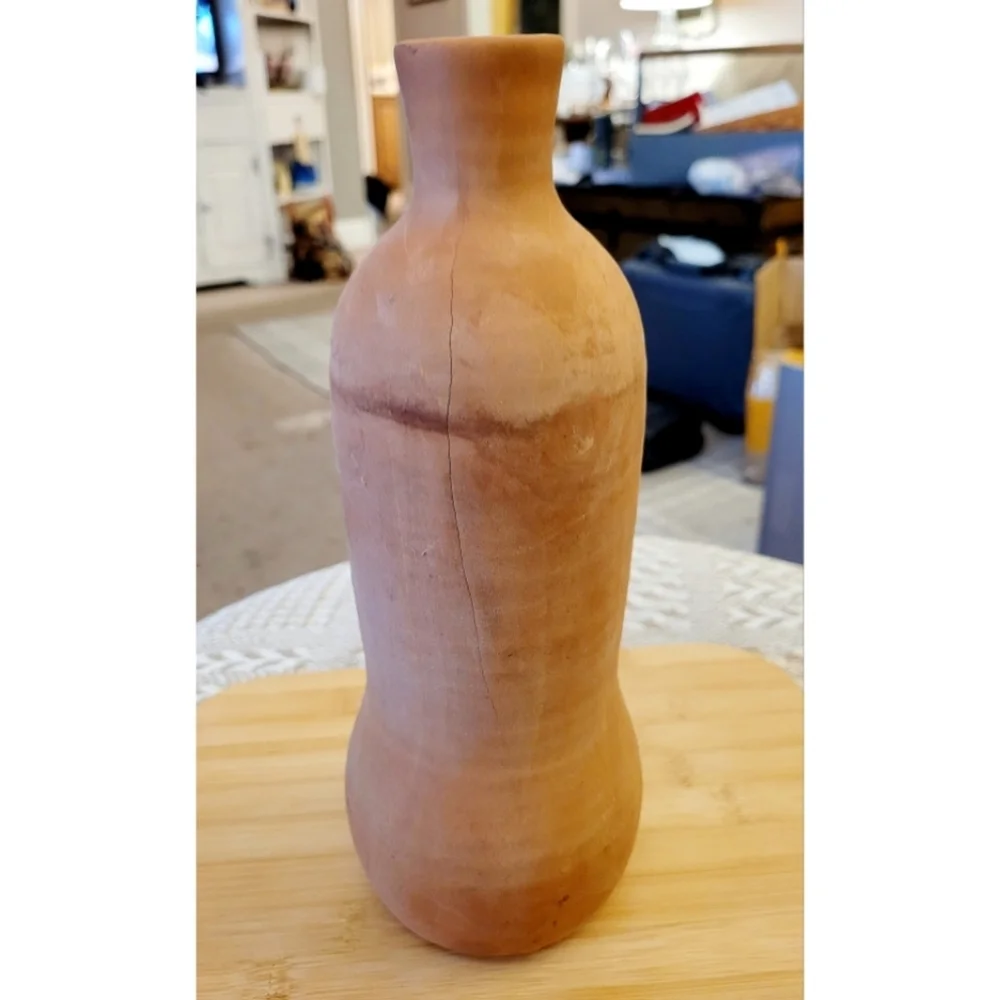 Southwestern Set of 3 Terracotta Vases Hand Thrown Pottery Rustic Primitive